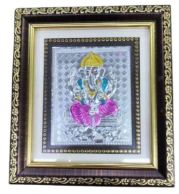 999 Silver Frame for Home Decor and Religious Gifting, Premium Decorative Gift Item for Festive Hampers, Special Occasions and Elegant Display Use